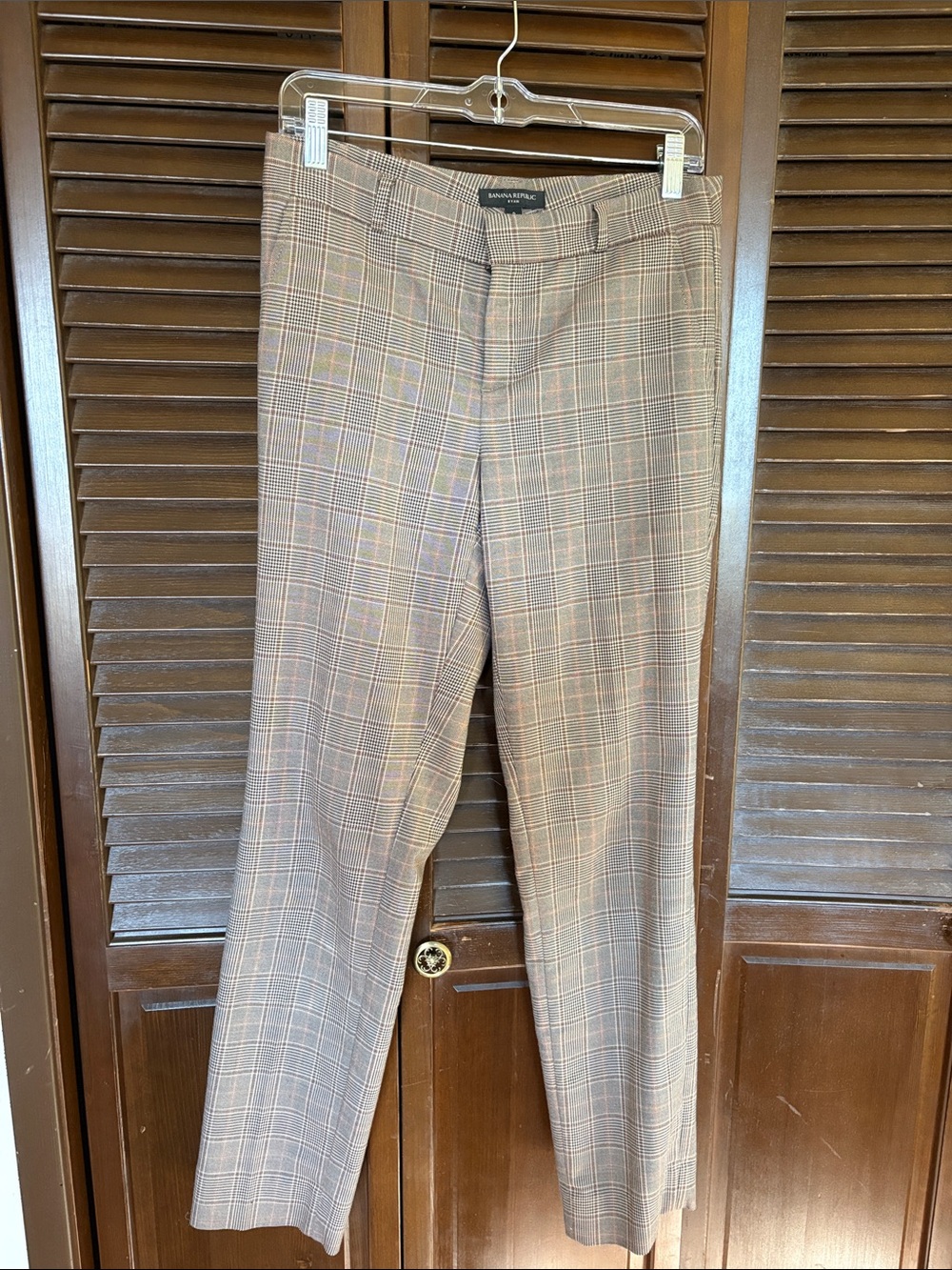 Banana Republic Women’s Brown Plaid Dress Pants